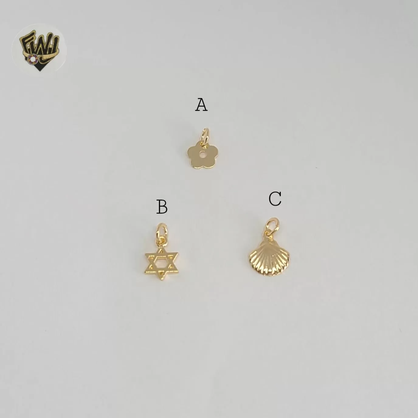 (1-2001) Gold Laminate - Tiny Pendants - BGF