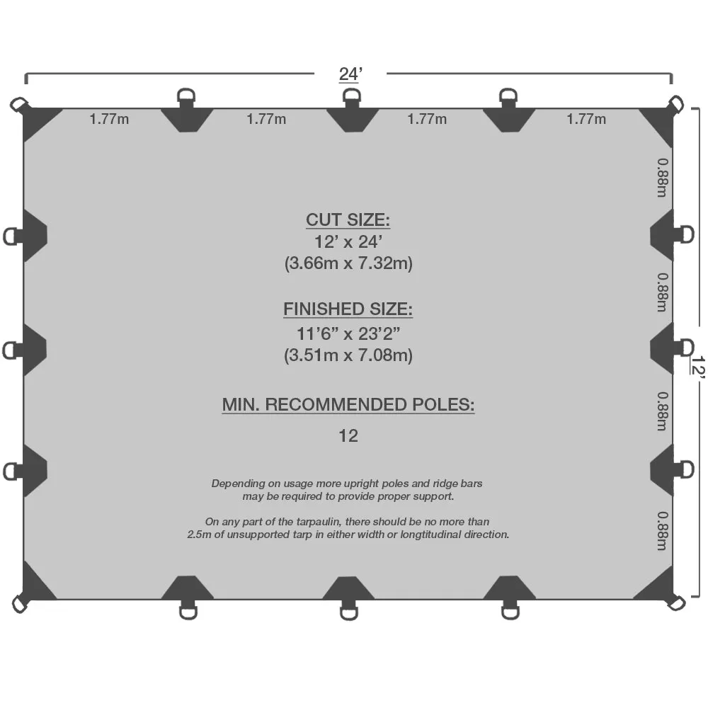 12' x 24' Durarig Heavy Duty Tarp