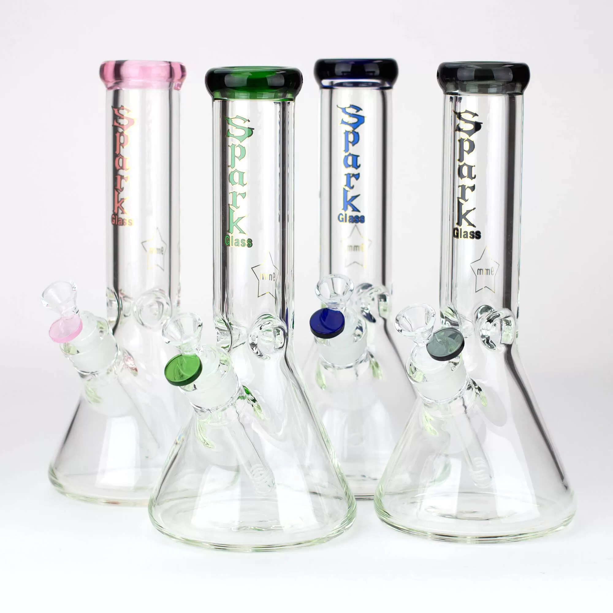 12" SPARK 9mm Glass Beaker Water Bong