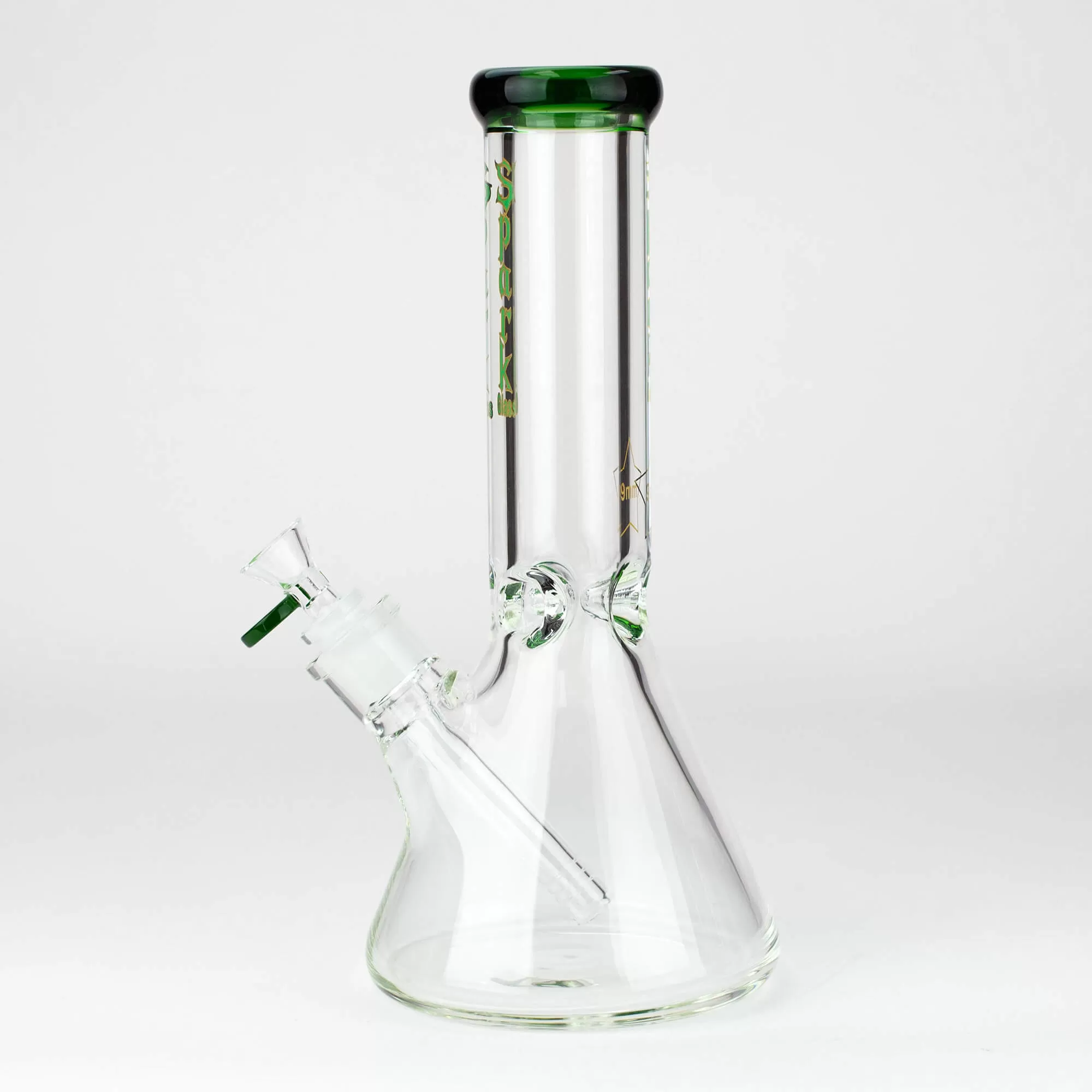 12" SPARK 9mm Glass Beaker Water Bong