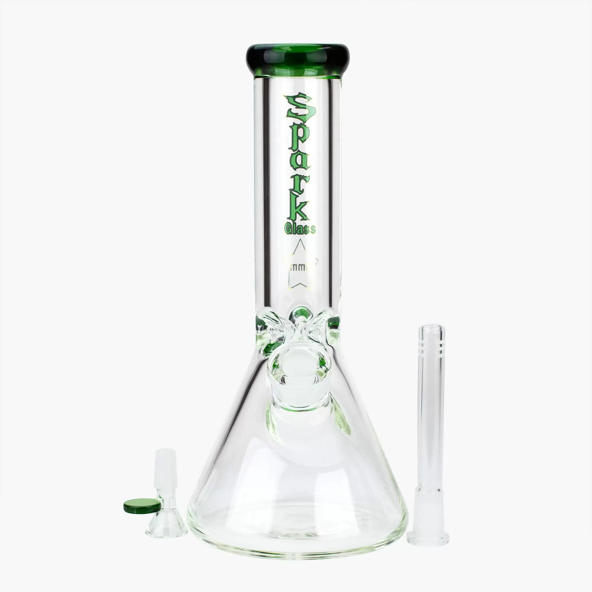 12" SPARK 9mm Glass Beaker Water Bong