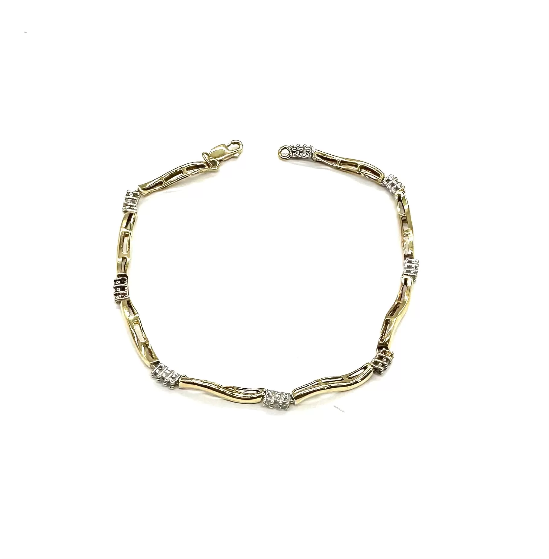 1/3 Ctw Diamond Bridge Link Bracelet