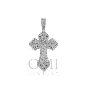 14K GOLD DIAMOND CROSS PENDANT 1.23 CT