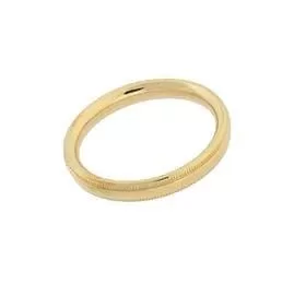 14KT GOLD 3MM BAND RING