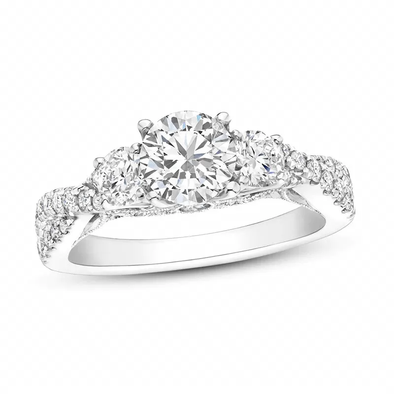 1.5 Carat (ctw) Moissanite Engagement Rings for Women 10K/14K/18K gold Ring Moissanite Rings