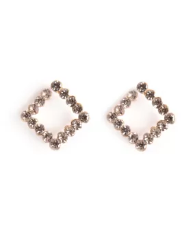 16 Brilliants In A Rhombus Earrings