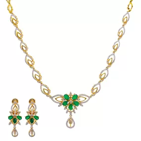 18K Gold Diamond Jewelry Set (36.1gm)