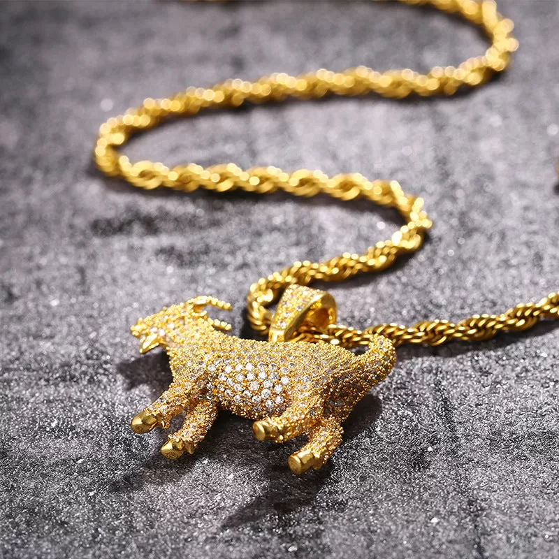 3D Goat Pendant