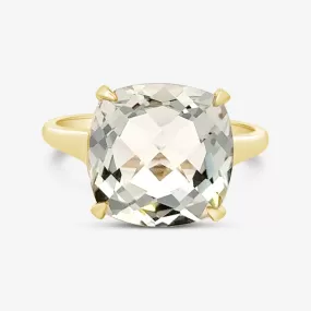 5.65ct Green Amethyst Statement Ring