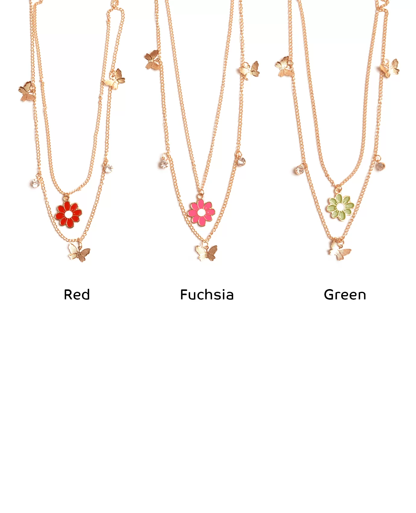 8 Petal Flower Necklace