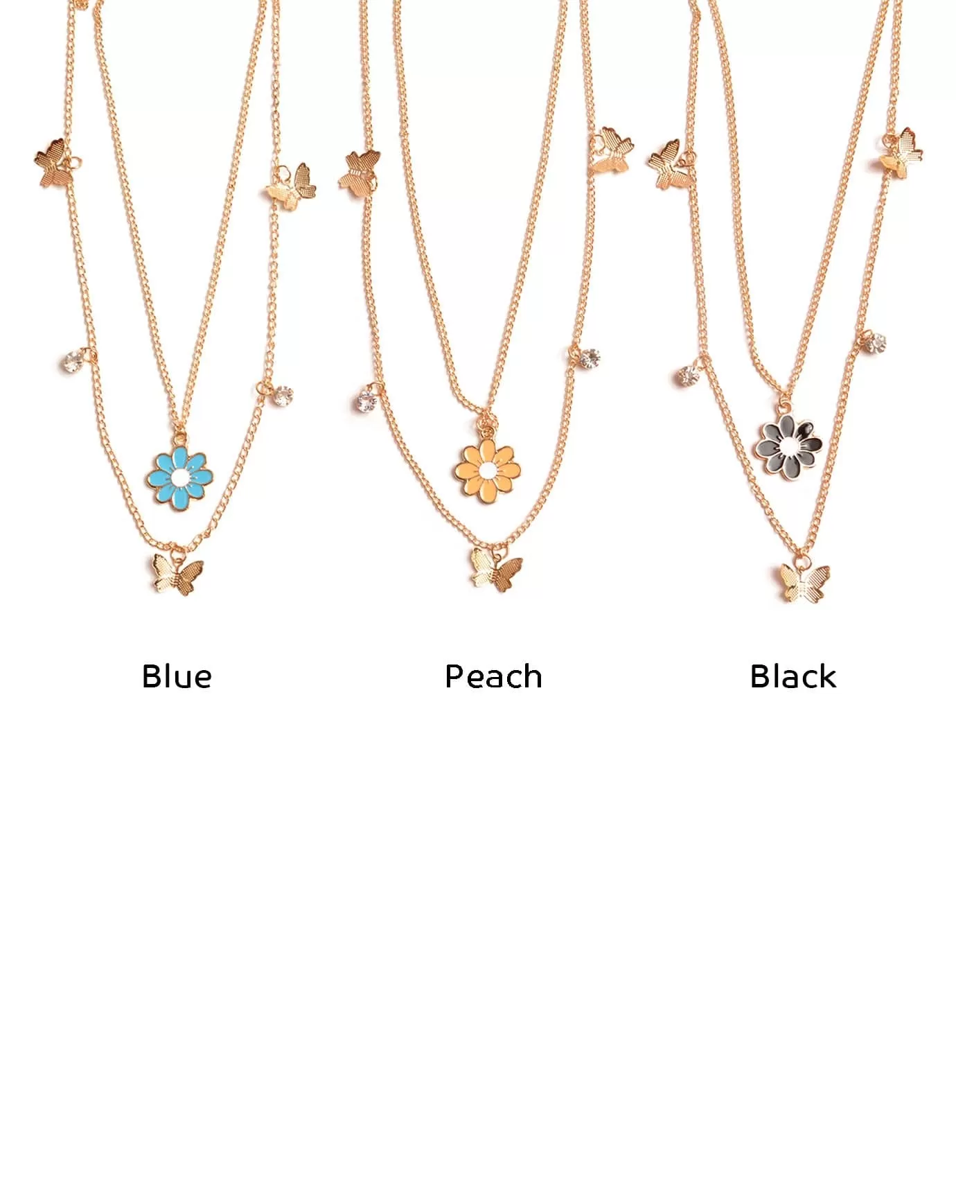 8 Petal Flower Necklace