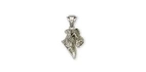 Airedale Terrier Pendant Jewelry Sterling Silver Handmade Dog Pendant AR8-P