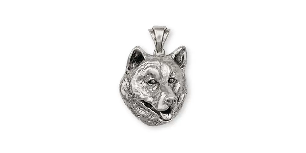 Alaskan Malamute Pendant Jewelry Sterling Silver Handmade Dog Pendant MAL1-P