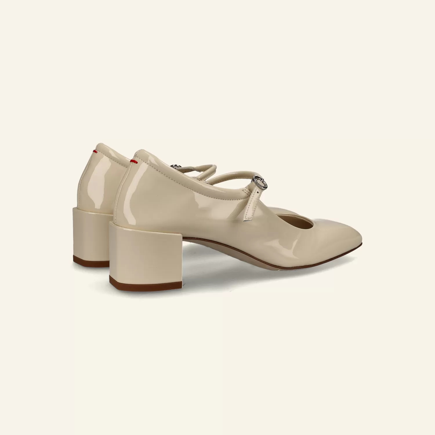 ALINE | Patent Calf Leather Creamy