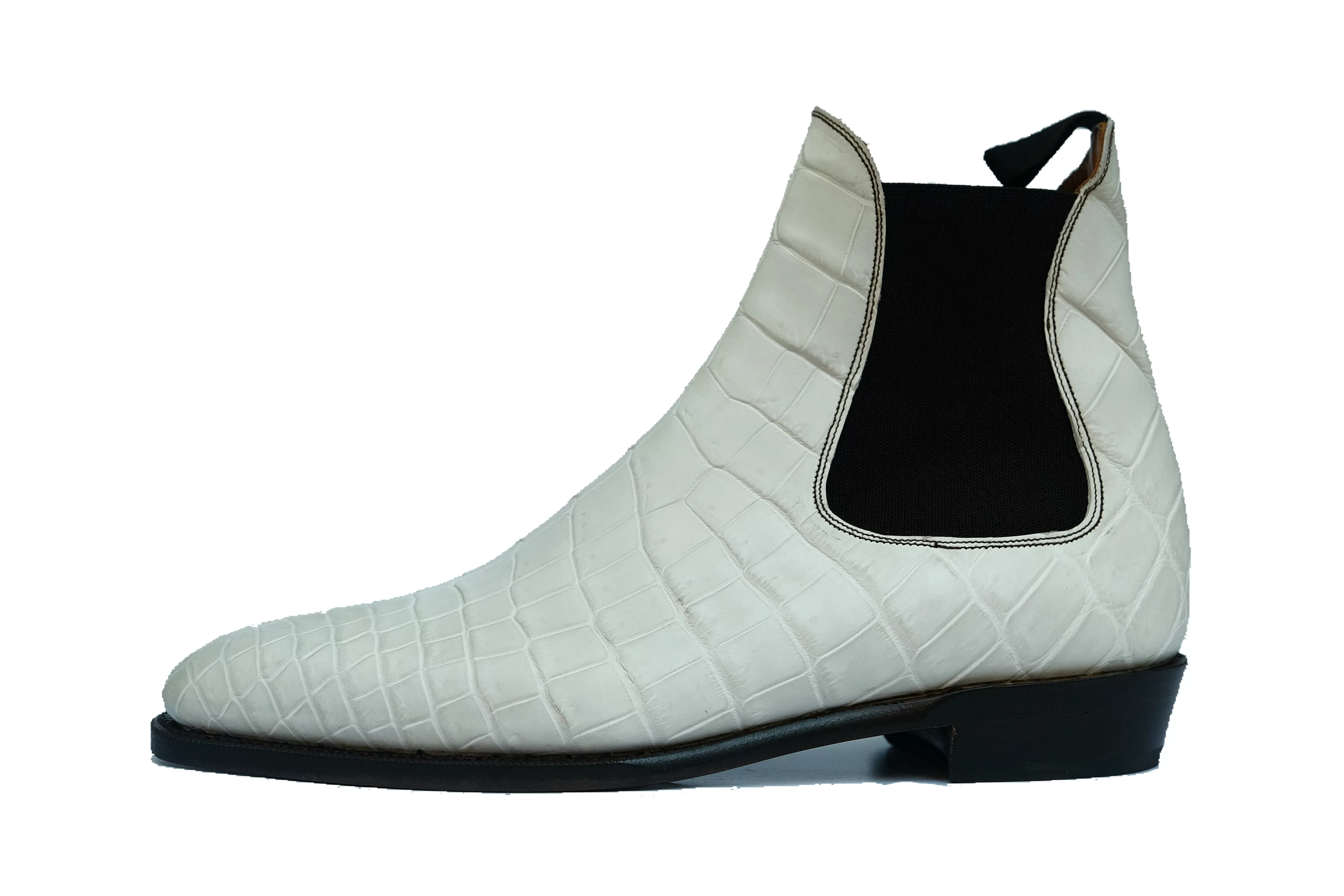 Alki Redux - MTO - Genuine Crocodile - Unfinished White Crust - LPB Last - Single Leather Sole