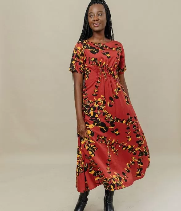 Artsy Traveler Midi Dress