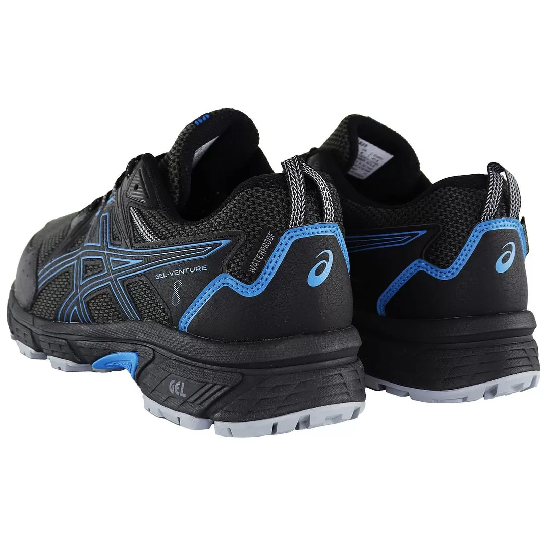 Asics Gel-Venture 8 Waterproof Mens Black Trainers