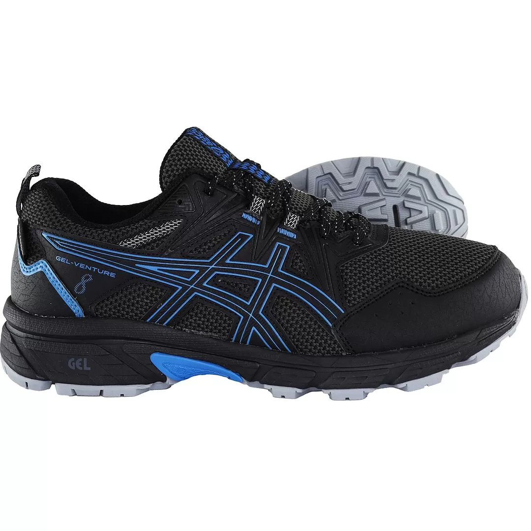 Asics Gel-Venture 8 Waterproof Mens Black Trainers