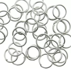 AVBeads Components Metal Jump Rings 4mm Silver Plated ( approx 80pcs )