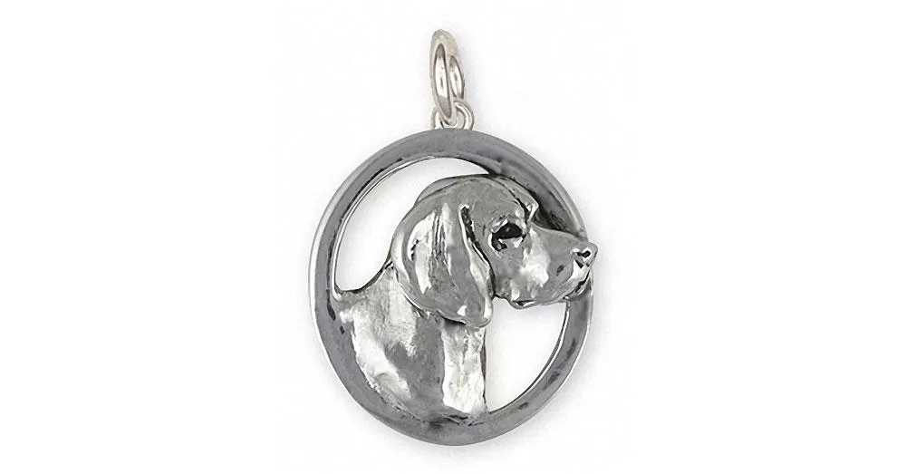 Beagle Jewelry Sterling Silver Beagle Charm Handmade Dog Jewelry BG31-C