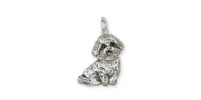 Bichon Frise Charm Jewelry Sterling Silver Handmade Dog Charm D07-C