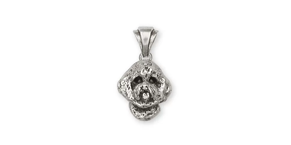 Bichon Frise Pendant Jewelry Sterling Silver Handmade Dog Pendant BC4-P