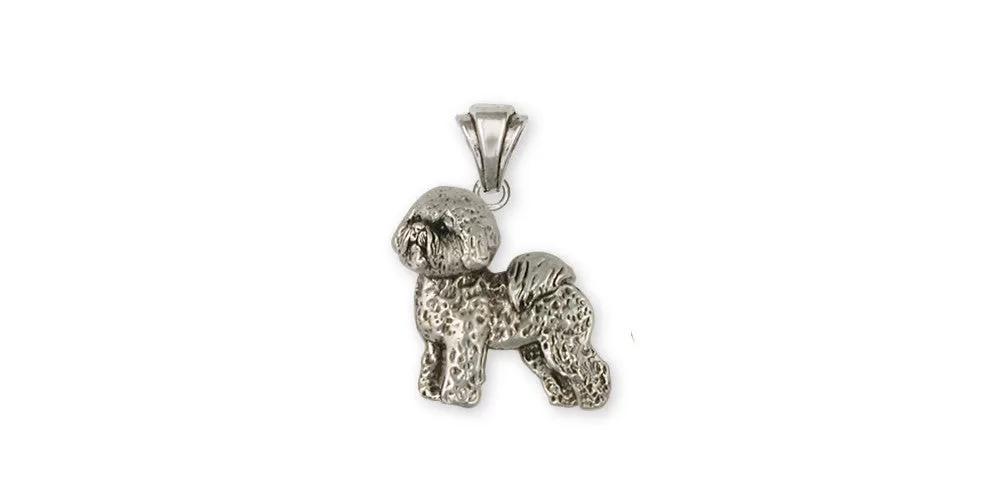 Bichon Frise Pendant Jewelry Sterling Silver Handmade Dog Pendant BF14-P