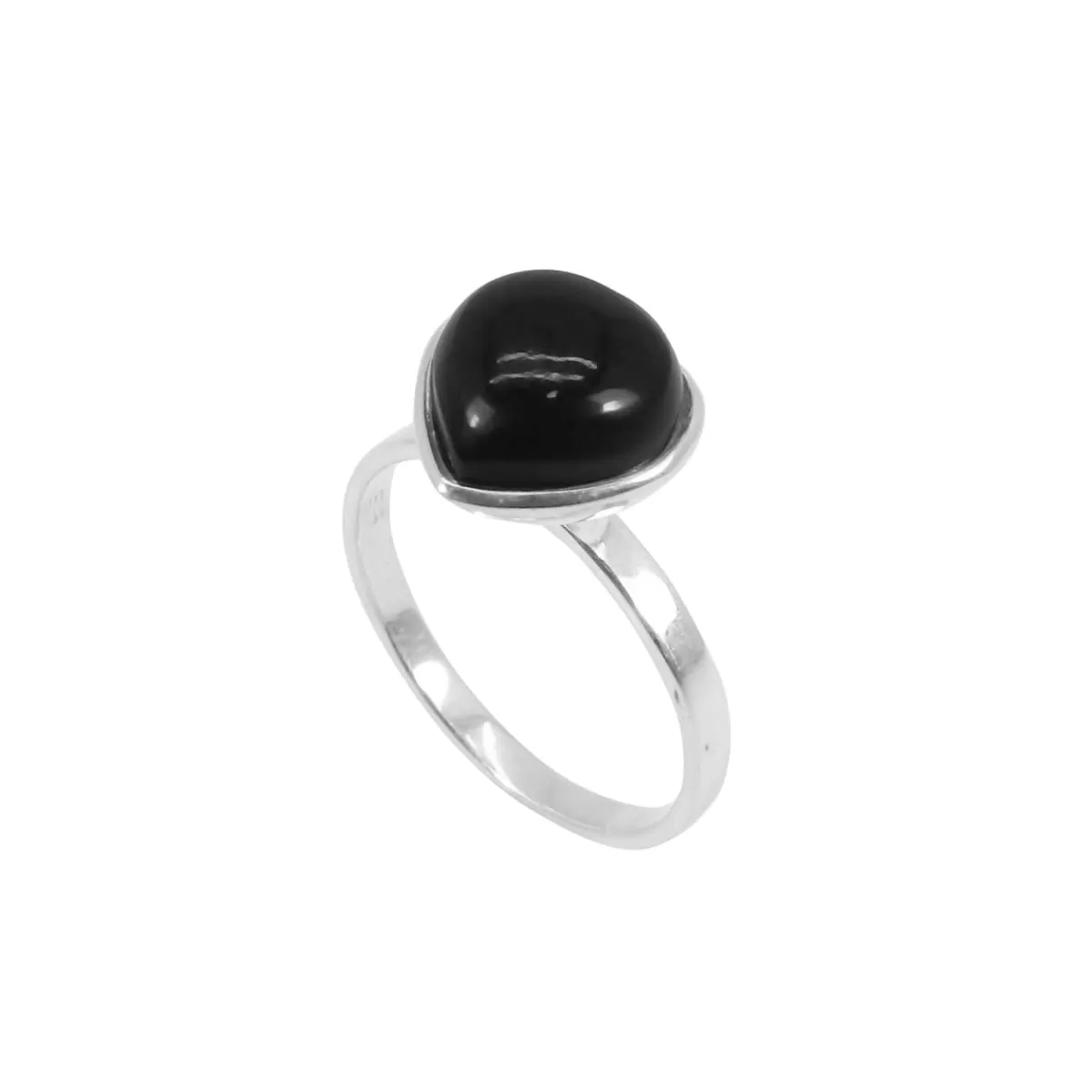 Black Onyx Ring, Black Onyx Silver Ring, 925 Solid Sterling Silver, Boho Ring, Black Ring Handmade Sizes 4 to 14 US