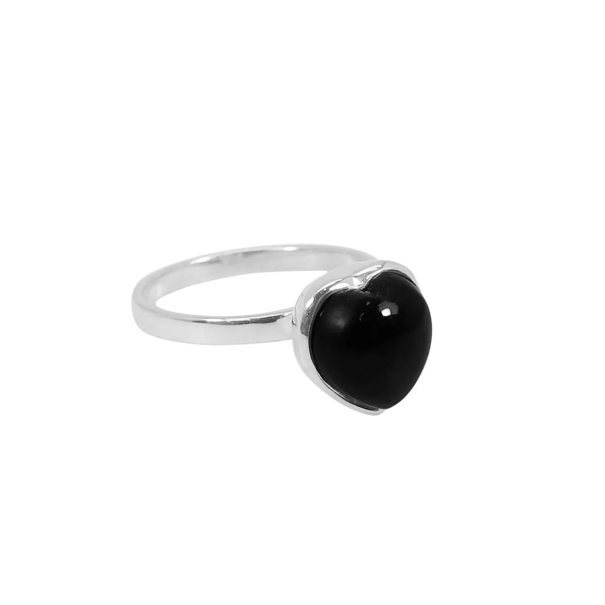 Black Onyx Ring, Black Onyx Silver Ring, 925 Solid Sterling Silver, Boho Ring, Black Ring Handmade Sizes 4 to 14 US