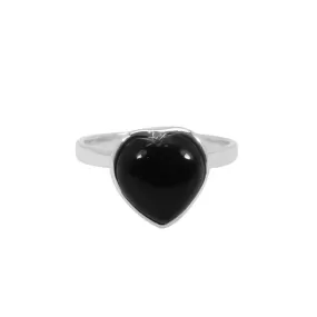 Black Onyx Ring, Black Onyx Silver Ring, 925 Solid Sterling Silver, Boho Ring, Black Ring Handmade Sizes 4 to 14 US