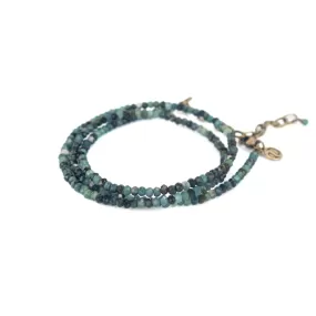 Blue Tourmaline Convertible Bracelet-Necklace