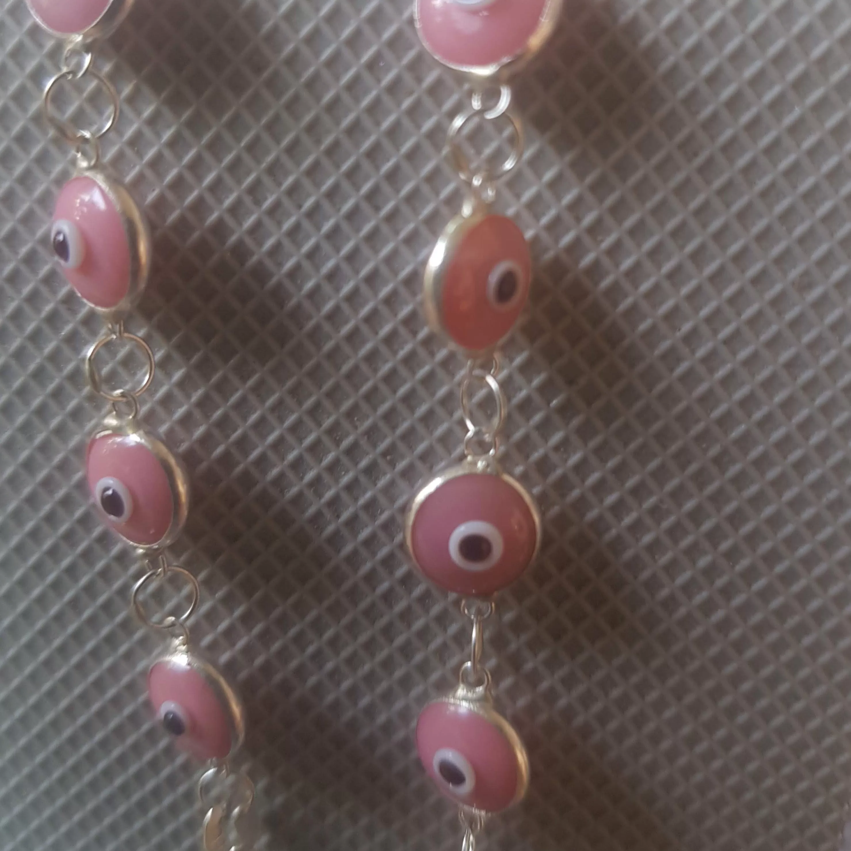 Bluenoemi Evil Eye Silver Beads Bracelet for Protection and Good Luck