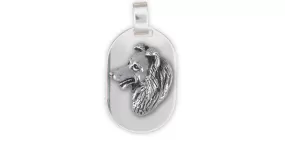 Border Collie Pendant Jewelry Sterling Silver Handmade Dog Pendant BDC7-DT