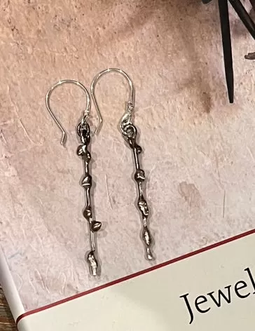 Budding Twig Dangle Earrings