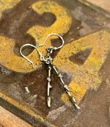 Budding Twig Dangle Earrings