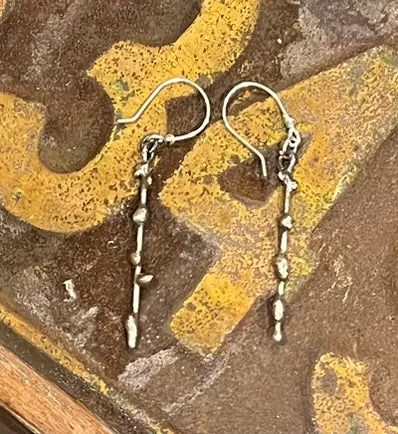 Budding Twig Dangle Earrings