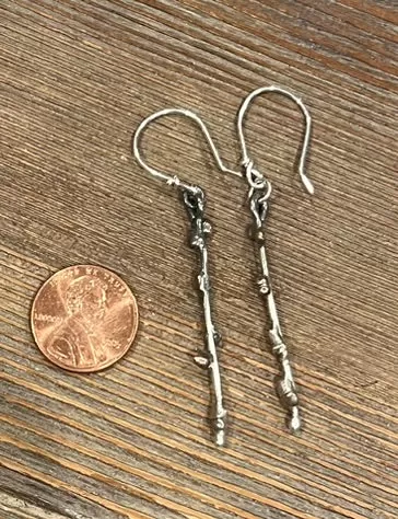 Budding Twig Dangle Earrings