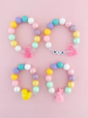 Bunnies and Chicks Bracelet - Customizable