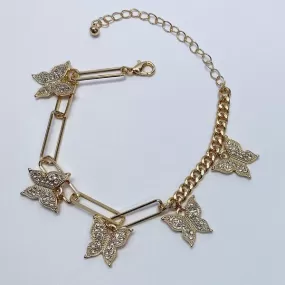 Butterfly Chain  Bracelet