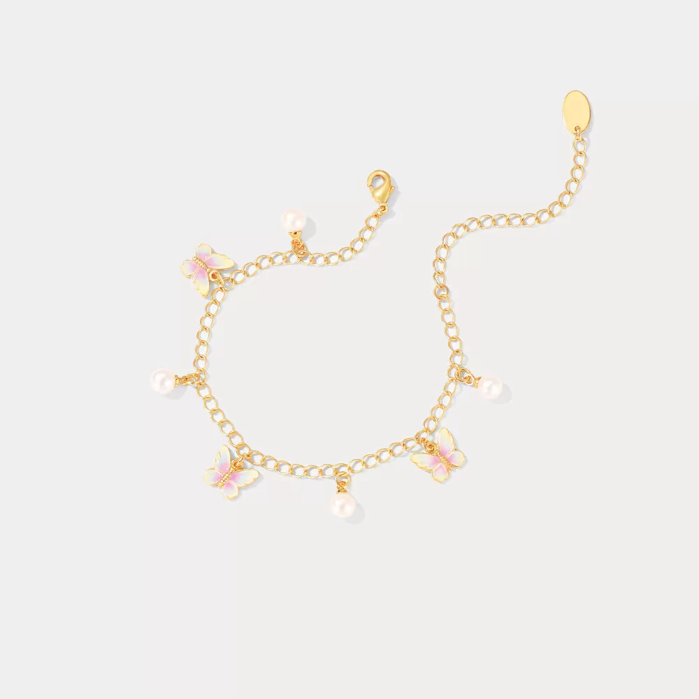 Butterfly Enamel Bracelet