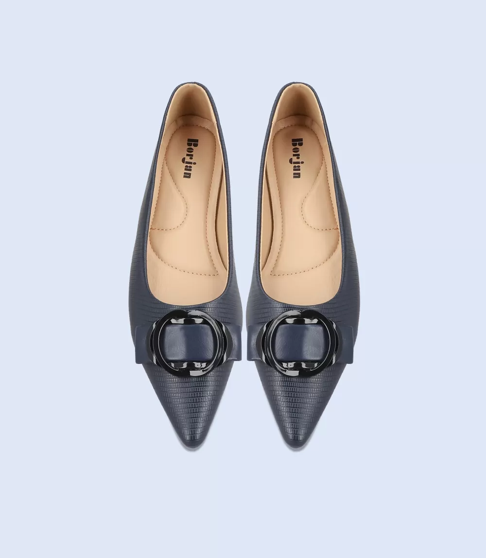 BW8477-NAVY-Women Casual Pumps