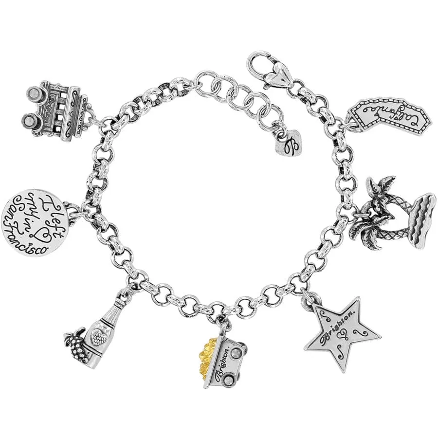 California State Charm Bracelet