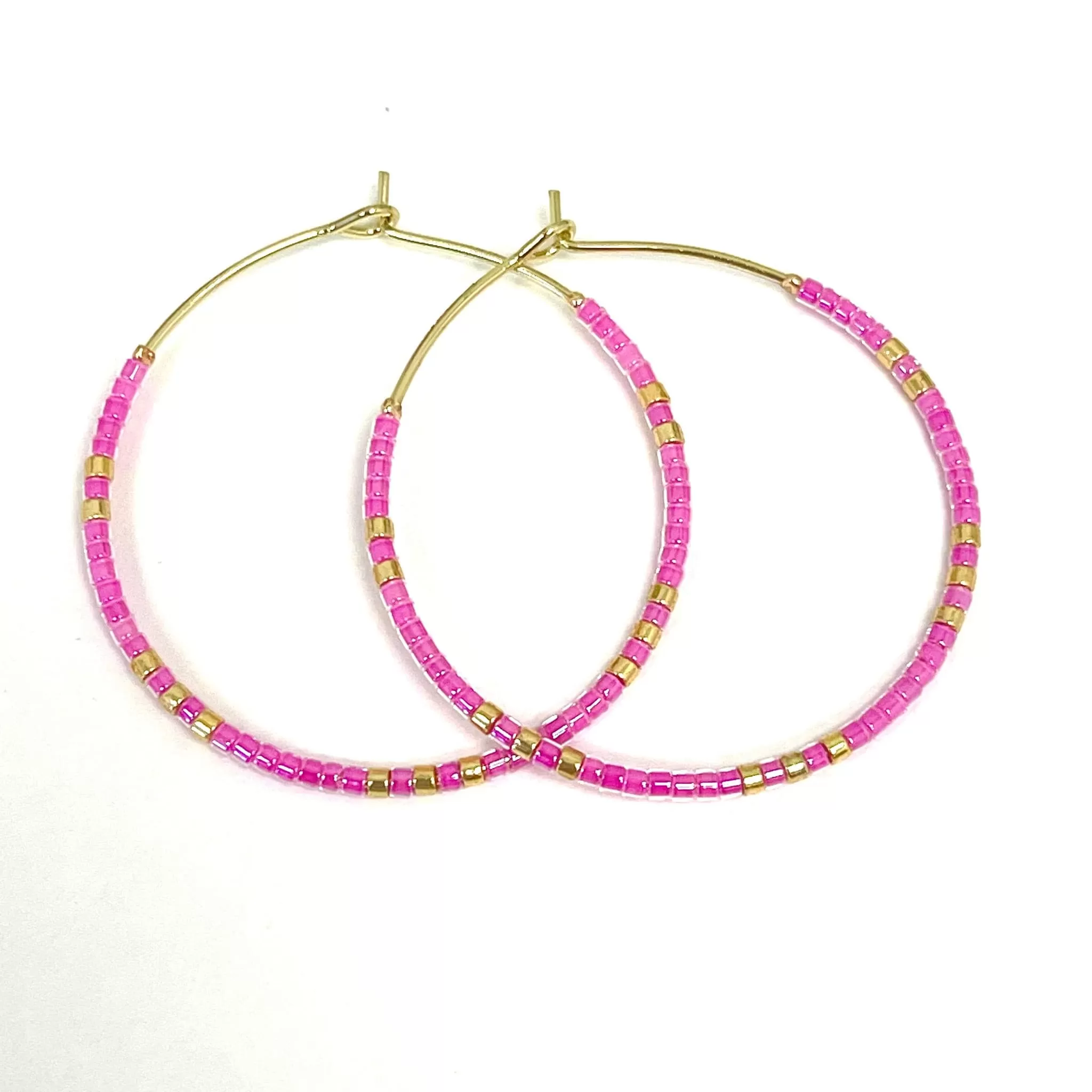 Caryn Lawn Baja Hoop Earrings in Pink