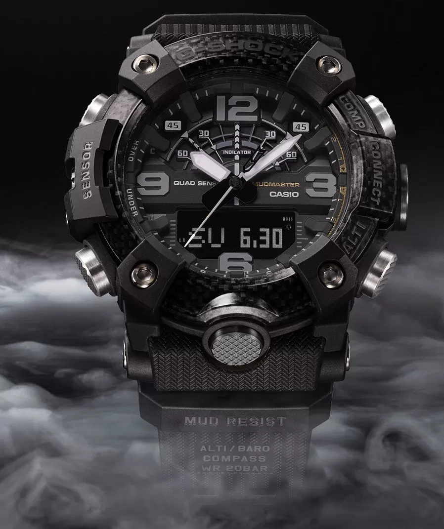 CASIO G-Shock GG-B100-1B Blackout Mudmaster Carbon Watch