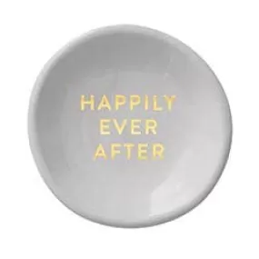 Ceramic Ring Dish & Earrings - Happily Ever After