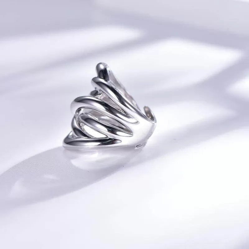 Chic Twist Wide Women's Band Ring