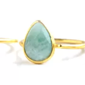 Claire Tear Drop Stone Ring