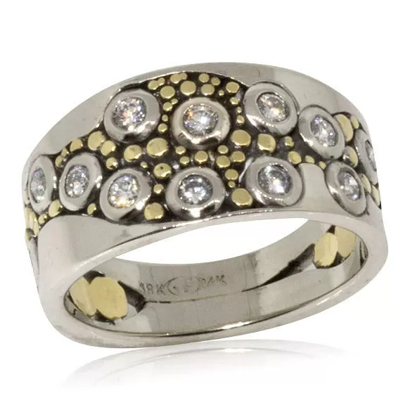 Custom River Pebbles Diamond Ring-SR