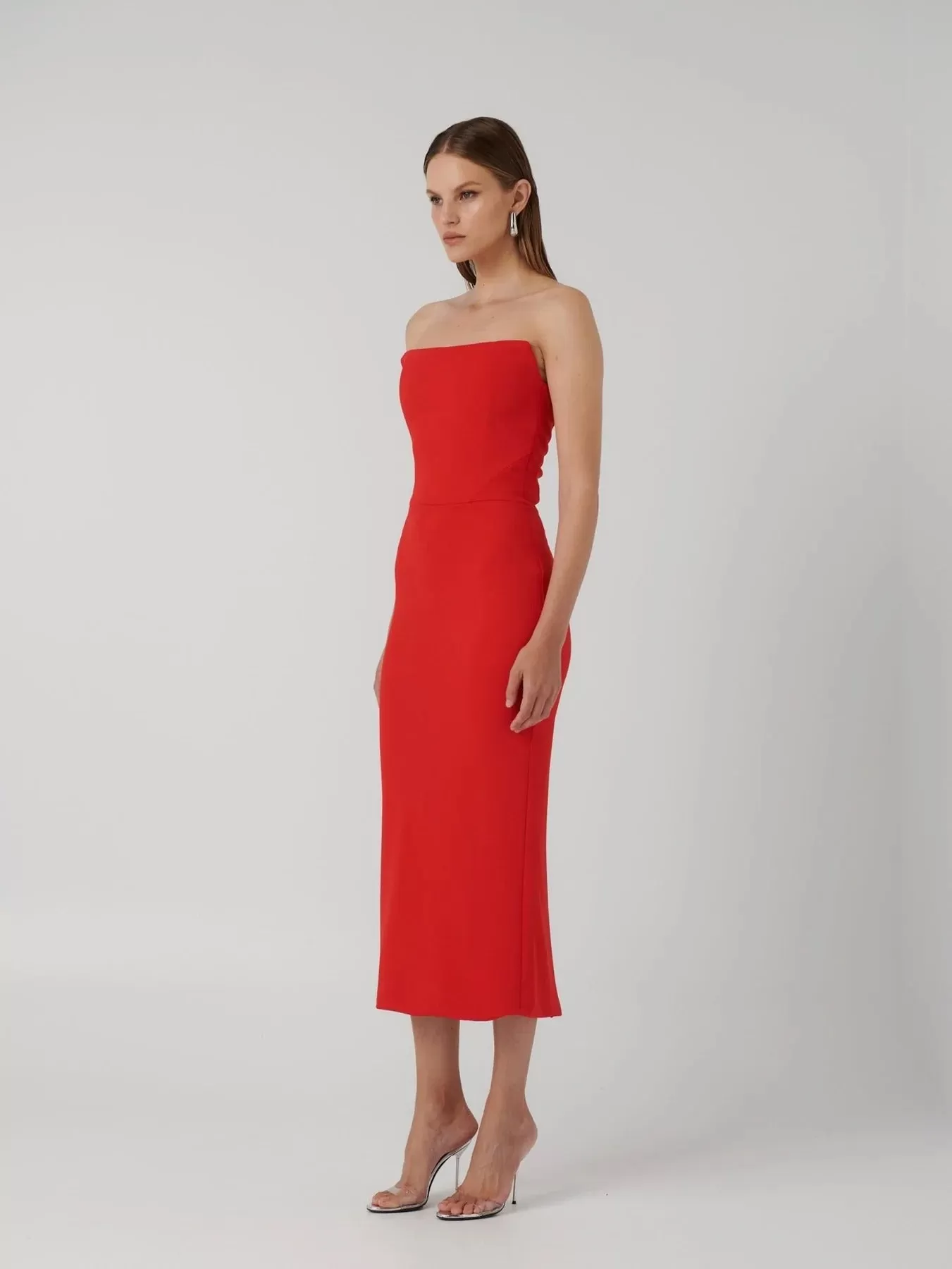 Danna Dress - Cherry Red