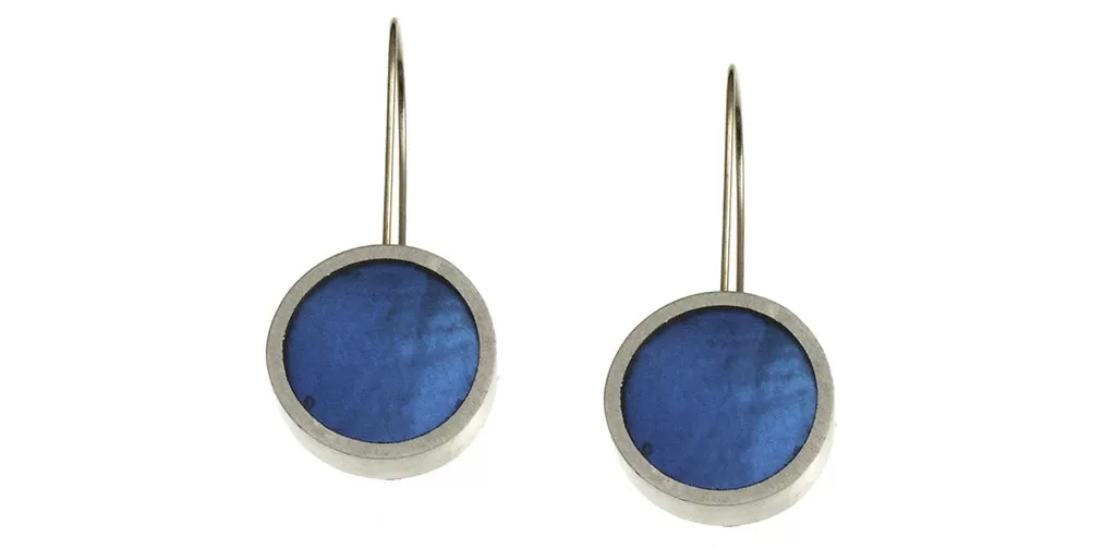 Debra Reiff, Round Resin Earrings